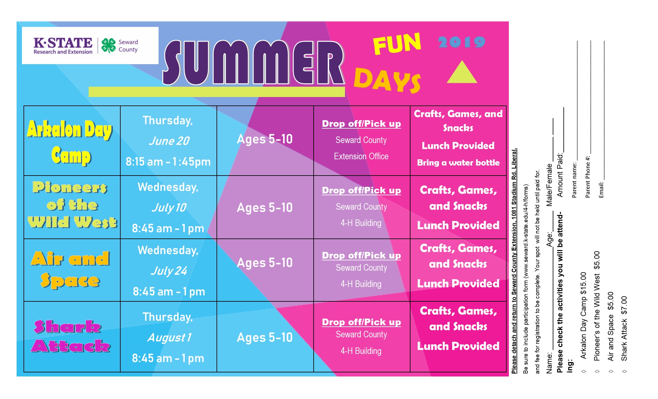 2019 Summer Fun Days