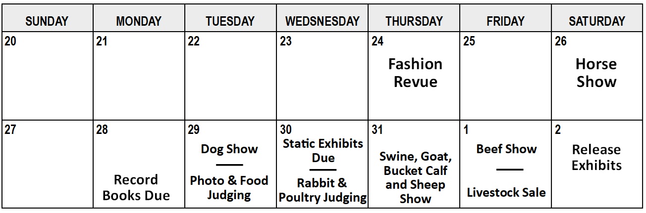 FAIR DATES